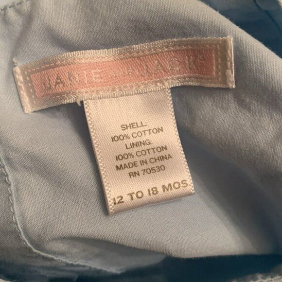 Janie & Jack Baby Blue Lighthouse/Sailboat Dress w/ Bloomers. Size 12 - 18 - Picture 6 of 12